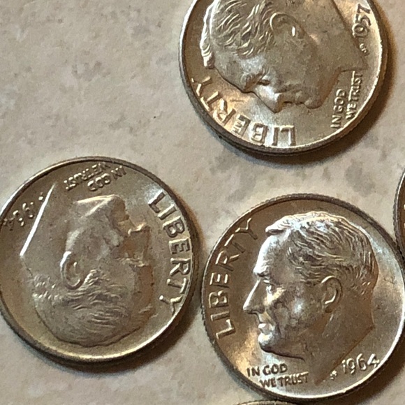 90% silver old dimes - Picture 2 of 9
